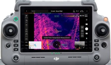 DJI Matrice 4 Controller mit Thermal Bild