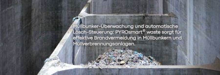 PYROsmart waste Abfallbunker Ueberwachung