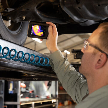 Flir C8 app car vehicle inspection thermal